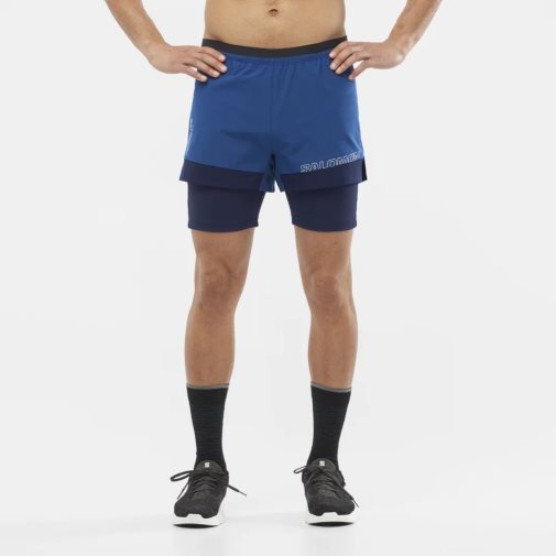 Bermudas Salomon Cross 2in1 Hombre Azules | MX QORB510